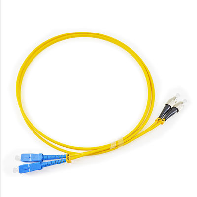 Cavo di toppa a fibra ottica del duplex del connettore dello Sc UPC-ST UPC-SM-DUPLEX