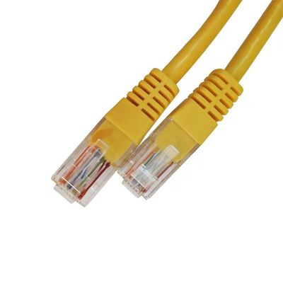 Cavo di Ethernet del cavo di toppa di giallo del cavo di UTP Cat5 Cat5e per il computer ed il router