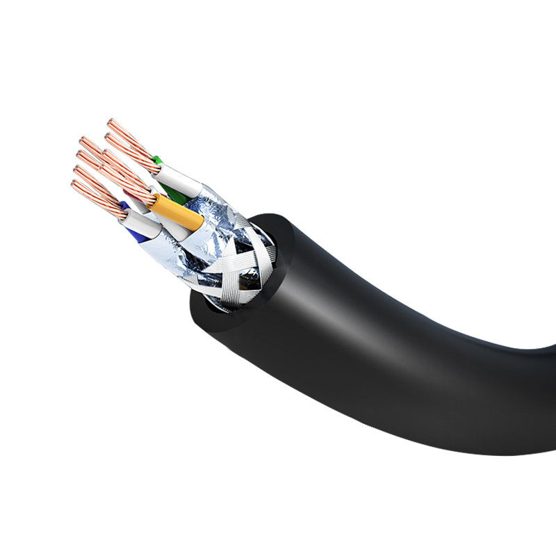 1M stabile nero 2M 3M 5M i 10m 24AWG 4 accoppia il cavo di toppa Cat7