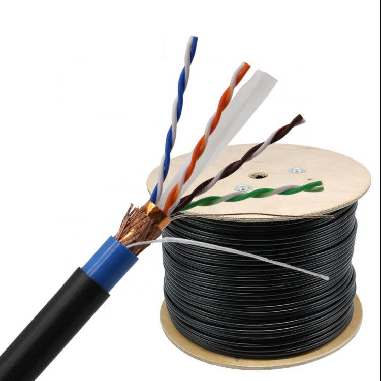 il twisted pair SFTP Cat6 del PVC 4P di 305M ha protetto il cavo di Ethernet, cavo del PVC di SFTP Cat6