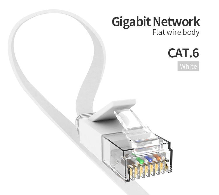 24AWG cavo di toppa del ftp UTP Cat6, cavo di toppa di amp Cat6 per Ethernet