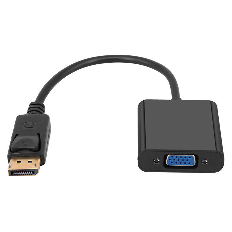porto maschio dell'esposizione di colpo di fulmine 1080p a VGA femminile Displayport al cavo del monitor di VGA