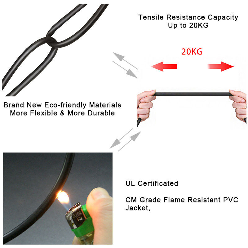 Una rete di rame pura Lan Patch Cord da 1 gigabit RJ45 8 conduttori