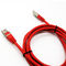 Rete Ethernet rossa Lan Cable del ftp Cat6e di UTP 0.5m 1m 2m